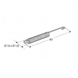 Muelle Universal Largo 93 mm