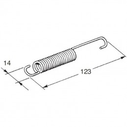 Muelle Universal Largo 123 mm