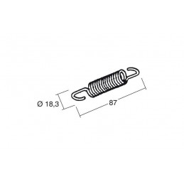 Muelle Universal Largo 87 mm