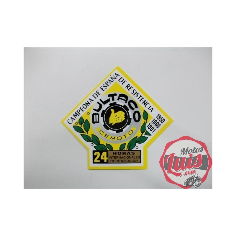 Adhesivo Emblema 24 horas de Montjuic Rombo