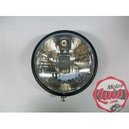 Optica + Bisel Diam. 148 mm. Sin Rejilla. H6 y H7. NEGRO