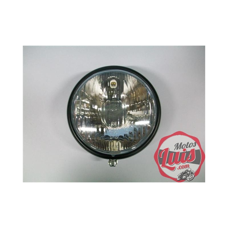 Optica + Bisel Diam. 148 mm. Sin Rejilla. H6 y H7. NEGRO