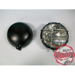 Faro Completo 148 mm. Con Rejilla. NEGRO