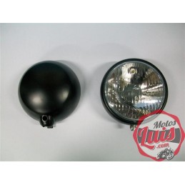 Faro Completo 148 mm. Sin Rejilla. NEGRO