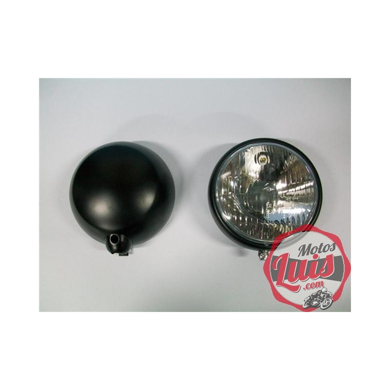 Faro Completo 148 mm. Sin Rejilla. NEGRO