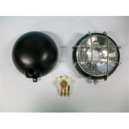 Faro Completo 110 mm. Con Rejilla. NEGRO