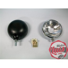 Faro Completo 110 mm. Sin Rejilla. Bisel CROMADO