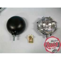 Faro Completo 110 mm. Con Rejilla. Bisel CROMADO