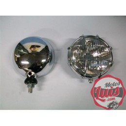 Faro Completo 148 mm. Con Rejilla. CROMADO