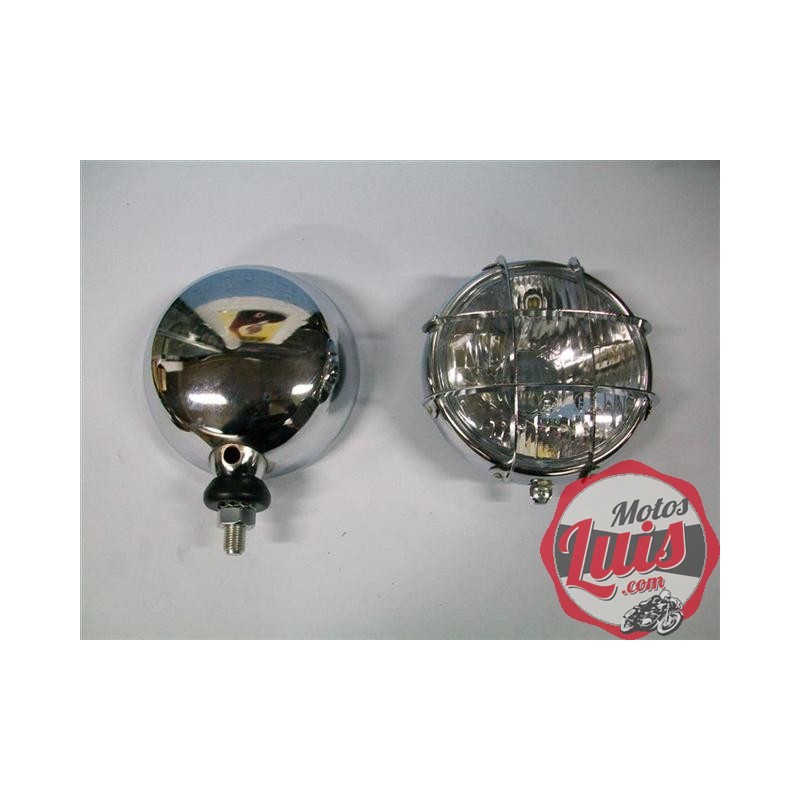 Faro Completo 148 mm. Con Rejilla. CROMADO