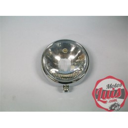 Optica + Bisel Diam. 148 mm. Sin Rejilla. H6 y H7. CROMADO