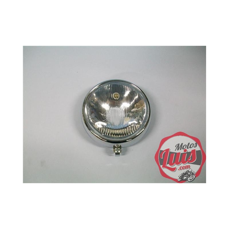 Optica + Bisel Diam. 148 mm. Sin Rejilla. H6 y H7. CROMADO