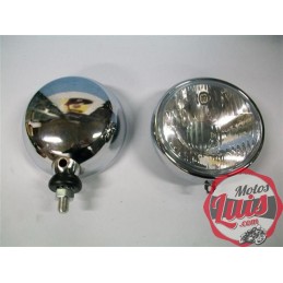 Faro Completo 148 mm. Sin Rejilla. CROMADO