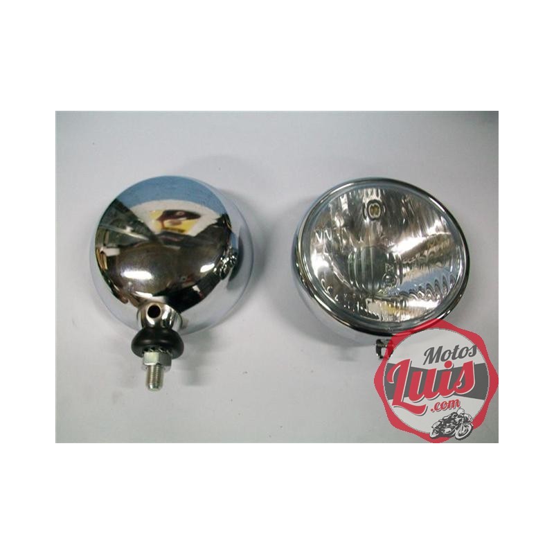 Faro Completo 148 mm. Sin Rejilla. CROMADO