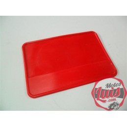 Portanumeros Cuadrado ROJO