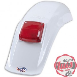 Guadabarros Trasero Con Luz Ancho Blanco