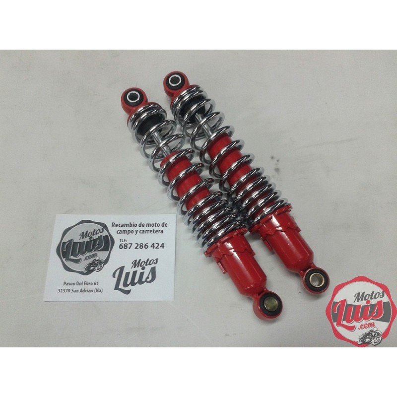 Juego Amortiguadores Carretera 300 mm Rojo - Cromo