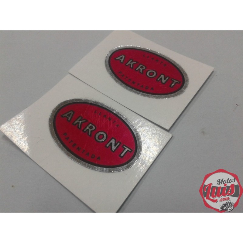Pareja Adhesivos Akront Sello Verde