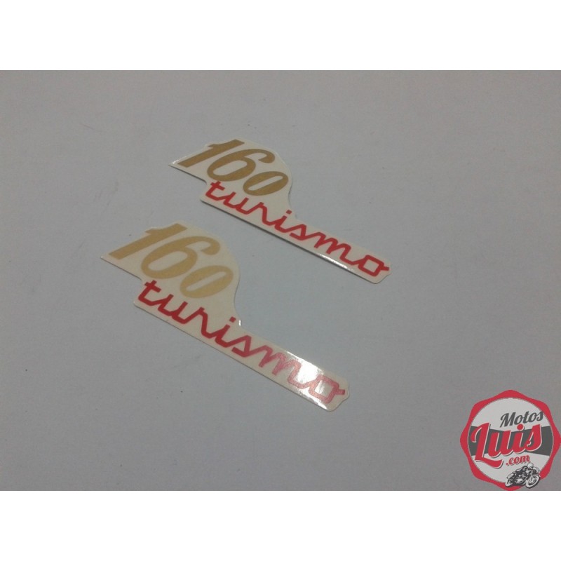 Adhesivo OSSA 160 Turismo Rojo-Oro