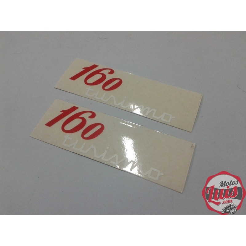 Adhesivo OSSA 160 Turismo Rojo-Blanco PAREJA