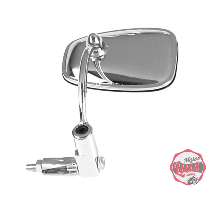 Espejo Retrovisor Articulado Manillar Ovalado Cromado