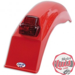 Guadabarros Trasero Con Luz Medio Blanco