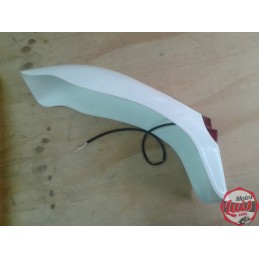 Guadabarros Trasero Con Luz Medio Blanco