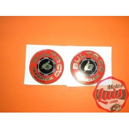 Juego Marca Deposito Bultaco Rojo-Oro