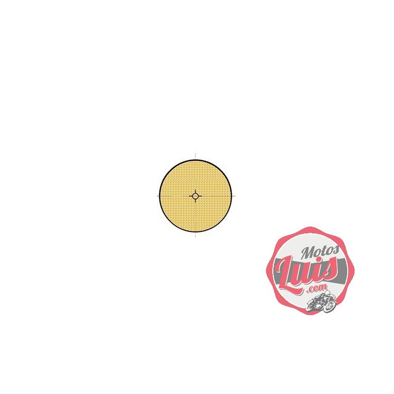 Captadioptrico Reflex Ambar Redondo con Adhesivo