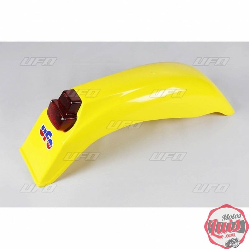 Guadabarros Trasero Con Luz Medio Amarillo