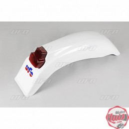 Guadabarros Trasero Con Luz Medio Blanco