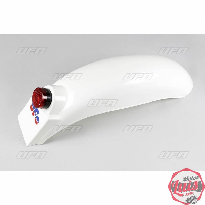 Guadabarros Trasero Con Luz Redonda Blanco