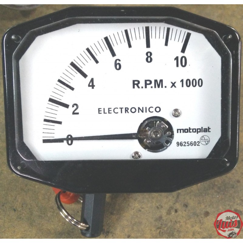Cuenta RPM Motoplat 0-10.000 Blanco