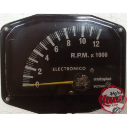 Cuenta RPM Motoplat 0-12.000 Negro