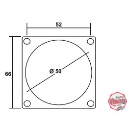 Boca de Escape de Bultaco 65 x 65 - 50