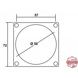 Boca de Escape de Bultaco 70 x 70 - 50