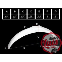 Guardabarros MX Preston Petty Plateado