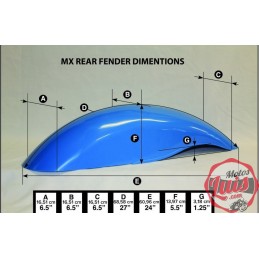 Guardabarros Trasero MX Preston Petty Negro