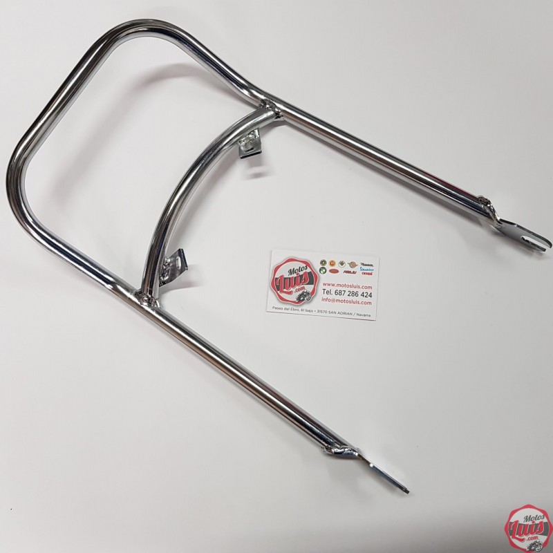 Asidero trasero para Bultaco Metralla GTS y GT, realizado en tubo cromado. Fiel replica del original.
