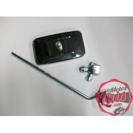 Espejo Retrovisor Varilla Rectangular Con Brida Tipo Guzzi