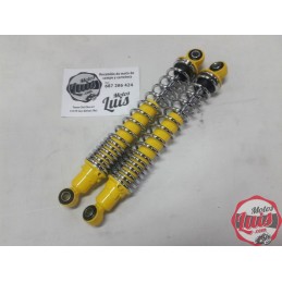 Amortiguadores 340 mm. Amarillo - Muelle Cromo