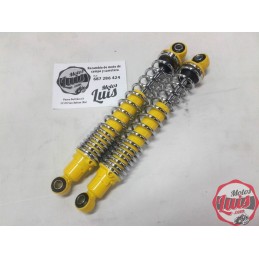 Amortiguadores 320 mm. Amarillo - Muelle Cromo