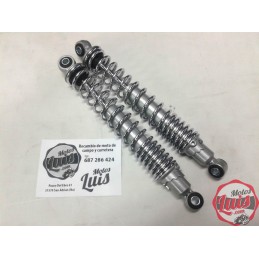 Amortiguadores 340 mm. Amarillo - Muelle Cromo