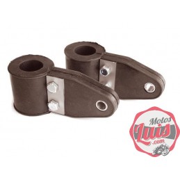 Soportes Faro Bultaco Metal-Goma 22 mm