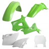 Kit Plasticos Kawasaki KX125 - KX250 (94-95) VERDE - BLANCO