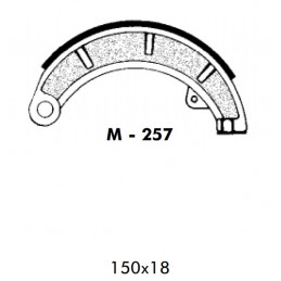Zapata Freno Vespino 150x18...