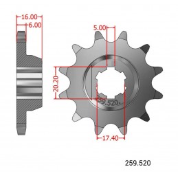 Piñon Montesa Estriado...