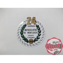 Adhesivo Emblema 24 horas de Montjuic Circular